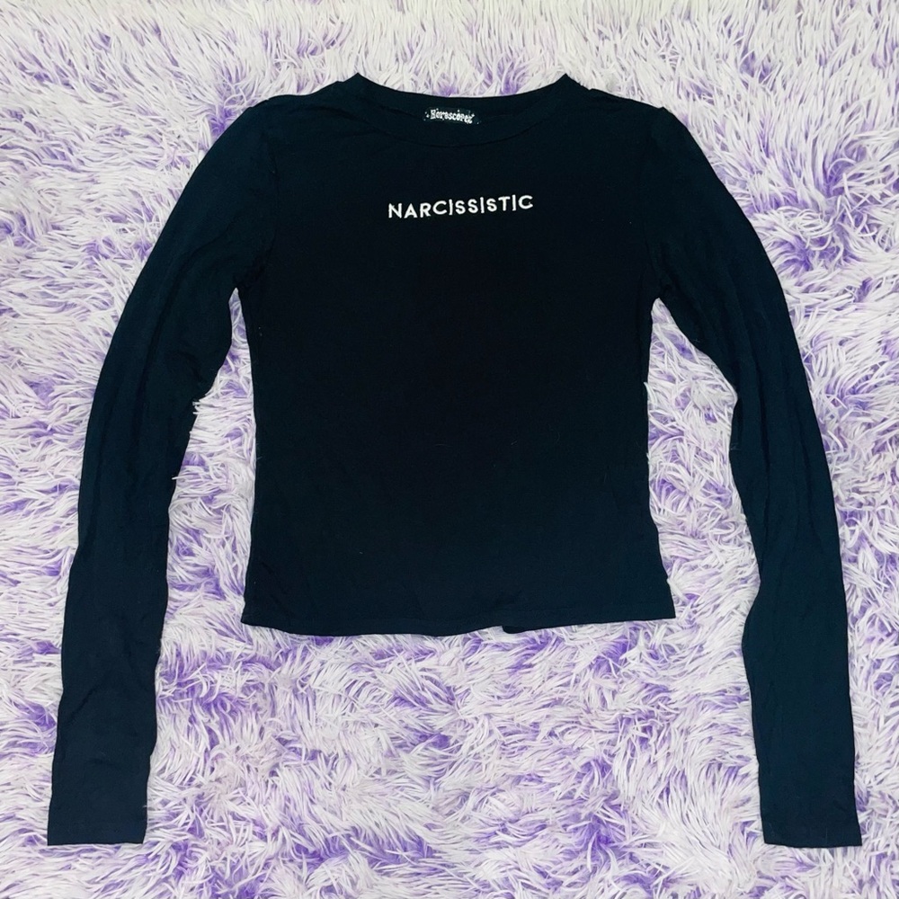 Horoscopez Dollskill Narcissistic Long Sleeved Black Top - Women’s Size S